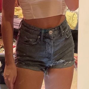 urban outfitters / bdg summer cutoff gray jean shorts